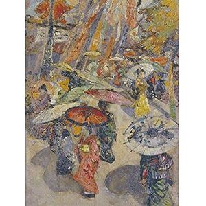 Fine Art Prints Hornel Street Scene Tokyo Japan Parasol Painting Unframed Wall Art Print Poster Home Decor Premium Fine Art Prints Hornel Street Scene Tokyo Japan Parasol Painting Unframed Wall Art Print Poster Home Decor Premium