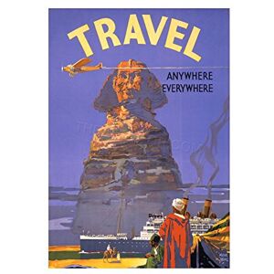 Wee Blue Coo Travel Tourism Ship Liner Egypt Sphinx Vintage Advert Wall Art Print Wee Blue Coo Travel Tourism Ship Liner Egypt Sphinx Vintage Advert Wall Art Print