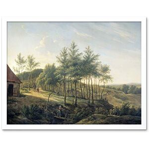 Artery8 Michaelis Hilly Landscape Trees Painting Art Print Framed Poster Wall Decor 12x16 inch Artery8 Michaelis Hilly Landscape Trees Painting Art Print Framed Poster Wall Decor 12x16 inch