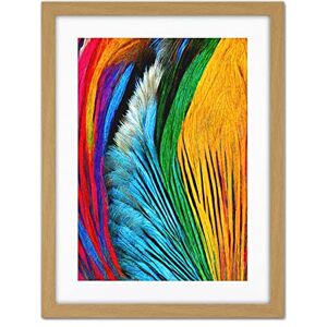 Doppelganger33 LTD Vibrant Rainbow Peacock Feather Abstract Macro Painting Artwork Framed Wall Art Print 18X24 inch Doppelganger33 LTD Vibrant Rainbow Peacock Feather Abstract Macro Painting Artwork Framed Wall Art Print 18X24 inch