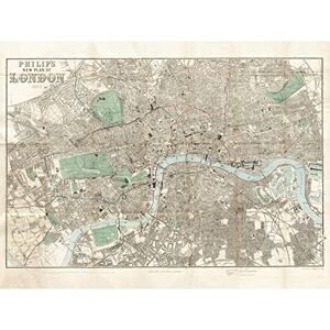 Artery8 Map Philip 1881 London City England Plan Chart Large Wall Art Poster Print Thick Paper 18X24 Inch Artery8 Map Philip 1881 London City England Plan Chart Large Wall Art Poster Print Thick Paper 18X24 Inch