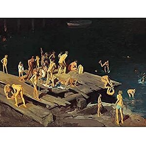 Fine Art Prints Bellows Forty-two Kinder Schwimmen Baden Badezimmer Gemälde ungerahmt Wandkunst Poster Home Decor Premium Fine Art Prints Bellows Forty-two Kinder Schwimmen Baden Badezimmer Gemälde ungerahmt Wandkunst Poster Home Decor Premium