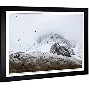 Big Box Art Framed Print of Birds in The Cold Fog Design Wall Art Picture Home Decor for Kitchen, Living, Dining Room, Lounge, Bedroom, Hallway, Office, Black, A2 / 24.5x18 Inch / 62x45cm Big Box Art Framed Print of Birds in The Cold Fog Design Wall Art Picture Home Decor for Kitchen, Living, Dining Room, Lounge, Bedroom, Hallway, Office, Black, A2 / 24.5x18 Inch / 62x45cm