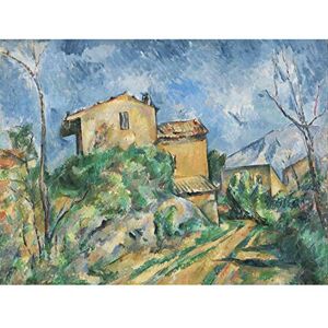 Fine Art Prints Paul Cezanne Maison Maria With A View Of Chateau Noir Large Wall Art Print Canvas Premium Poster Mural Fine Art Prints Paul Cezanne Maison Maria With A View Of Chateau Noir Large Wall Art Print Canvas Premium Poster Mural