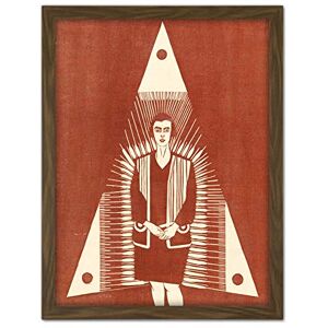 Artery8 Samuel Mesquita Young Woman In Front Of Triangle Artwork Framed Wall Art Print 18X24 Inch Artery8 Samuel Mesquita Young Woman In Front Of Triangle Artwork Framed Wall Art Print 18X24 Inch