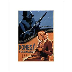 Wee Blue Coo WAR WOMEN WORK UGT TRADE UNION SOCIALISM SPANISH CIVIL FRAMED ART PRINT B12X2101 Wee Blue Coo WAR WOMEN WORK UGT TRADE UNION SOCIALISM SPANISH CIVIL FRAMED ART PRINT B12X2101
