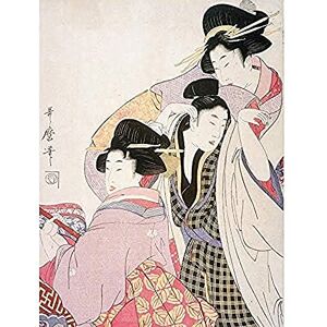 Fine Art Prints Kitagawa Utamaro I Japanese Two Geishas Tipsy Client Art Print Canvas Premium Wall Decor Poster Mural Fine Art Prints Kitagawa Utamaro I Japanese Two Geishas Tipsy Client Art Print Canvas Premium Wall Decor Poster Mural
