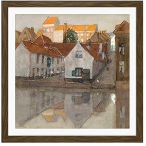 Artery8 Breitner Achterbuurt In Gent House River Painting Square Wooden Framed Wall Art Print Picture 16X16 Inch Artery8 Breitner Achterbuurt In Gent House River Painting Square Wooden Framed Wall Art Print Picture 16X16 Inch