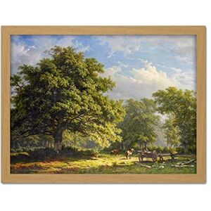 Artery8 Roth View Forest Bentheim Landscape Painting Artwork Framed Wall Art Print 18X24 Inch Artery8 Roth View Forest Bentheim Landscape Painting Artwork Framed Wall Art Print 18X24 Inch