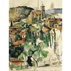 Fine Art Prints Paul Cezanne The Village of Gardanne, großer Kunstdruck auf Leinwand, Premium-Poster Fine Art Prints Paul Cezanne The Village of Gardanne, großer Kunstdruck auf Leinwand, Premium-Poster