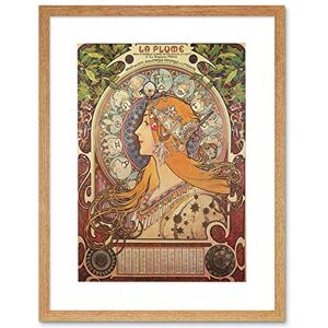 Wee Blue Coo Mucha Nouveau Old Master Painting Repro Picture Framed Wall Art Print Wee Blue Coo Mucha Nouveau Old Master Painting Repro Picture Framed Wall Art Print