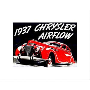 Wee Blue Coo Advert Classic Car Automobile Airflow Red Wall Art Print Wee Blue Coo Advert Classic Car Automobile Airflow Red Wall Art Print