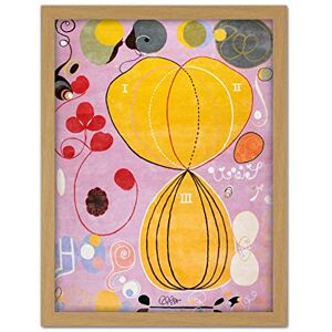 Artery8 Hilma Af Klint Group Iv No 7 Ten Largest Adulthood Artwork Framed Wall Art Print 18X24 Inch Artery8 Hilma Af Klint Group Iv No 7 Ten Largest Adulthood Artwork Framed Wall Art Print 18X24 Inch