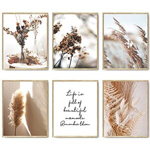 HoozGee Nature Landscape Plant Wall Art Prints Set of 6 Canvas Painting Minimalist Botanical Wall Decor Pictures Reed Dried Flower Plants Print Posters Set for Living Room Bedroom Decoration Home Decor HoozGee Nature Landscape Plant Wall Art Prints Set of 6 Canvas Painting Minimalist Botanical Wall Decor Pictures Reed Dried Flower Plants Print Posters Set for Living Room Bedroom Decoration Home Decor
