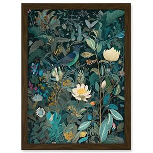 Artery8 Audubon Style Birds in Blooming Wildflower Field Artwork Framed A3 Wall Art Print Artery8 Audubon Style Birds in Blooming Wildflower Field Artwork Framed A3 Wall Art Print
