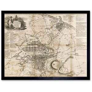 Wee Blue Coo Strangers Guide Old Map Edinburgh Leith Art Print Framed Poster Wall Decor 12X16 Inch Wee Blue Coo Strangers Guide Old Map Edinburgh Leith Art Print Framed Poster Wall Decor 12X16 Inch