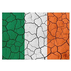 Wee Blue Coo Flag Cracked Concrete Ireland Irish Tricolour Wall Art Print Wee Blue Coo Flag Cracked Concrete Ireland Irish Tricolour Wall Art Print