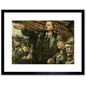 Wee Blue Coo Lenin October Soviet USSR Communism Revolution Framed Wall Art Print Wee Blue Coo Lenin October Soviet USSR Communism Revolution Framed Wall Art Print