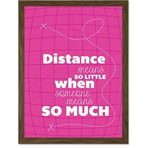 Fine Art Prints Distance Love Romance Typography Pink Large Framed Art Print Poster Wall Decor 18x24 inch Fine Art Prints Distance Love Romance Typography Pink Large Framed Art Print Poster Wall Decor 18x24 inch