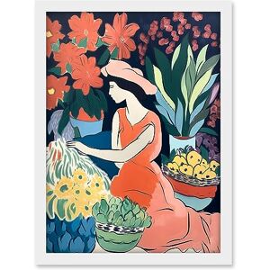 Artery8 Danish Pastel Aesthetic Matisse Flower Market Watercolour Painting Floral Bouquets Artwork Framed A3 Wall Art Print Artery8 Danish Pastel Aesthetic Matisse Flower Market Watercolour Painting Floral Bouquets Artwork Framed A3 Wall Art Print