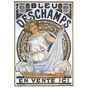 Wee Blue Coo Painting Nouveau Mucha Bleu Deschamps Old Master Wall Art Print Wee Blue Coo Painting Nouveau Mucha Bleu Deschamps Old Master Wall Art Print