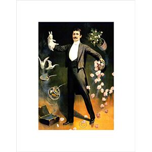 Wee Blue Coo THEATRE STAGE VAUDEVILLE MAGICIAN ZAN ZIG RABBIT ROSES FRAMED PRINT B12X10567 Wee Blue Coo THEATRE STAGE VAUDEVILLE MAGICIAN ZAN ZIG RABBIT ROSES FRAMED PRINT B12X10567