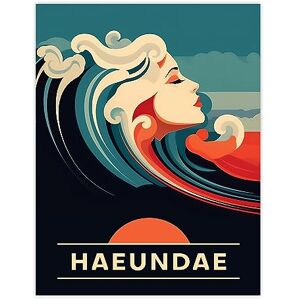 Artery8 The Seaside Calls Haeundae Beach South Korea Sunset Woman of the Waves Sea Siren Ocean Large Wall Art Poster Print Thick Paper 18X24 Inch Artery8 The Seaside Calls Haeundae Beach South Korea Sunset Woman of the Waves Sea Siren Ocean Large Wall Art Poster Print Thick Paper 18X24 Inch