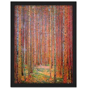 Wee Blue Coo Klimt Tannenwald I Fir Forest Artwork Framed Wall Art Print 18X24 Inch Wee Blue Coo Klimt Tannenwald I Fir Forest Artwork Framed Wall Art Print 18X24 Inch