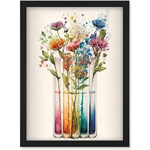 Artery8 - Wildflower Glass Tubes - Rainbow - Wall Art Artery8 - Wildflower Glass Tubes - Rainbow - Wall Art