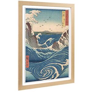 Big Box Art Framed Print of Hiroshige Japanese Oriental Awa Province, Naruto Whirlpools Copy Design Wall Art Picture Home Decor for Living Room, Bedroom, Oak, A2 / 24.5x18 Inch / 62x45cm Big Box Art Framed Print of Hiroshige Japanese Oriental Awa Province, Naruto Whirlpools Copy Design Wall Art Picture Home Decor for Living Room, Bedroom, Oak, A2 / 24.5x18 Inch / 62x45cm