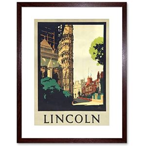 Wee Blue Coo Travel Lincoln England Cathedral Vintage Tourism Ad Framed Wall Art Print Wee Blue Coo Travel Lincoln England Cathedral Vintage Tourism Ad Framed Wall Art Print