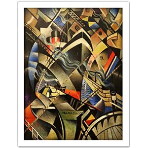 Fine Art Prints Nevinson The Arrival Abstract Futurist Painting Artwork Framed Wall Art Print 18X24 Inch Fine Art Prints Nevinson The Arrival Abstract Futurist Painting Artwork Framed Wall Art Print 18X24 Inch