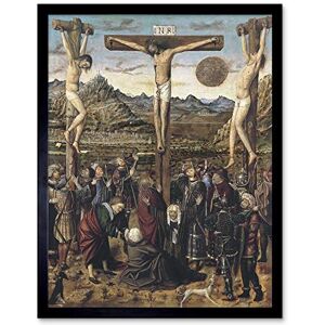 Wee Blue Coo Painting Religious Jesus Crucifixion Anónimo Valenciano Christian Classical Art Print Framed Poster Decor 12X16 Inch Wee Blue Coo Painting Religious Jesus Crucifixion Anónimo Valenciano Christian Classical Art Print Framed Poster Decor 12X16 Inch