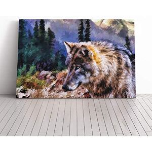 Big Box Art Canvas Print Wall Abstract Wolf Art (3) Mounted and Stretched Box Frame Picture Home Decor for Kitchen, Living, Dining Room, Bedroom, Hallway, Multi-Colour, 20x14 Inch Big Box Art Canvas Print Wall Abstract Wolf Art (3) Mounted and Stretched Box Frame Picture Home Decor for Kitchen, Living, Dining Room, Bedroom, Hallway, Multi-Colour, 20x14 Inch