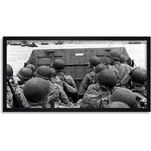 Fine Art Prints War WWII USA Troops Landing Omaha D-Day Photo Framed Wall Art Print Long 25X12 Inch Fine Art Prints War WWII USA Troops Landing Omaha D-Day Photo Framed Wall Art Print Long 25X12 Inch
