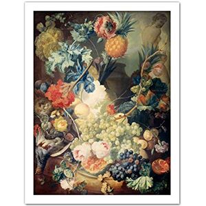 Artery8 Van Os Still Life Flowers Fruits Birds Painting Artwork Framed Wall Art Print 18X24 Inch Artery8 Van Os Still Life Flowers Fruits Birds Painting Artwork Framed Wall Art Print 18X24 Inch
