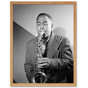 Wee Blue Coo Vintage Portrait Sax Jazz Legend Bird Charlie Parker Art Print Framed Poster Wall Decor 12X16 Inch Wee Blue Coo Vintage Portrait Sax Jazz Legend Bird Charlie Parker Art Print Framed Poster Wall Decor 12X16 Inch