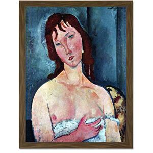 Wee Blue Coo Amedeo Modigliani Young Frau Old Master Large Framed Art Print Poster Wall Decor 18x24 inch Wee Blue Coo Amedeo Modigliani Young Frau Old Master Large Framed Art Print Poster Wall Decor 18x24 inch