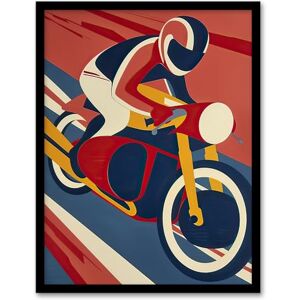 Artery8 Motorcycle Racing Red Blue Yellow Biker Sport Living Room Artwork Framed Wall Art Print 18X24 Inch Artery8 Motorcycle Racing Red Blue Yellow Biker Sport Living Room Artwork Framed Wall Art Print 18X24 Inch
