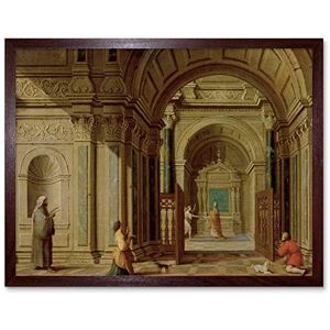 Artery8 De Giselaer Archangel Gabriel Appearing Zacharias Art Print Framed Poster Wall Decor 12x16 inch Artery8 De Giselaer Archangel Gabriel Appearing Zacharias Art Print Framed Poster Wall Decor 12x16 inch