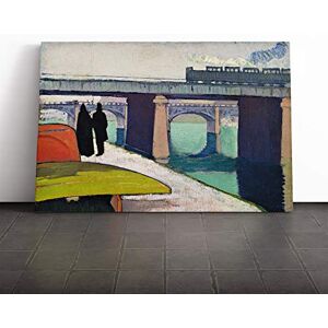 Big Box Art Canvas Print Wall Art Emile Bernard A Stroll by The River Mounted & Stretched Box Frame Picture Home Decor for Kitchen, Living Room, Bedroom, Hallway, Multi-Colour, 20x14 Inch Big Box Art Canvas Print Wall Art Emile Bernard A Stroll by The River Mounted & Stretched Box Frame Picture Home Decor for Kitchen, Living Room, Bedroom, Hallway, Multi-Colour, 20x14 Inch