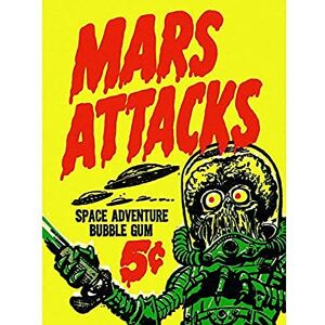 Wee Blue Coo ADVERTISING MARS ATTACKS BUBBLE GUM ALIEN MONSTER SAUCER ART POSTER PRINT 18x24 INCH LV974 Wee Blue Coo ADVERTISING MARS ATTACKS BUBBLE GUM ALIEN MONSTER SAUCER ART POSTER PRINT 18x24 INCH LV974
