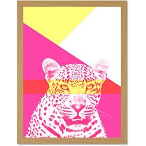 Wee Blue Coo Bold Animals Pink Leopard Large Framed Art Print Wall Poster 18x24 inch Wee Blue Coo Bold Animals Pink Leopard Large Framed Art Print Wall Poster 18x24 inch