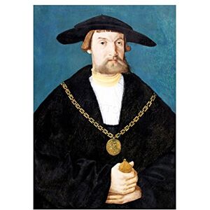 Wee Blue Coo Painting Portrait Man Chain Hat Beard Wall Art Print Wee Blue Coo Painting Portrait Man Chain Hat Beard Wall Art Print