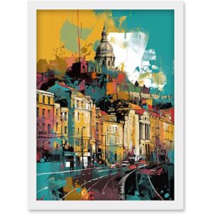 Artery8 - Nottingham City - Multicoloured Cityscape - Wall Art Artery8 - Nottingham City - Multicoloured Cityscape - Wall Art