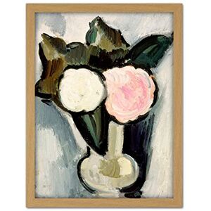 Fine Art Prints Hartley Pink White Flowers Vase Modernist Painting Large Framed Art Print Poster Wall Decor 18x24 in Fine Art Prints Hartley Pink White Flowers Vase Modernist Painting Large Framed Art Print Poster Wall Decor 18x24 in