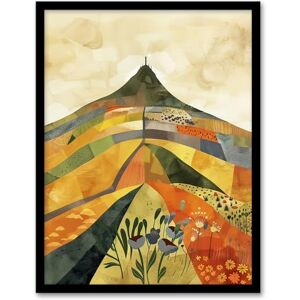 Artery8 Glastonbury Tor Somerset Colourful Abstract Living Room Artwork Framed Wall Art Print 18X24 Inch Artery8 Glastonbury Tor Somerset Colourful Abstract Living Room Artwork Framed Wall Art Print 18X24 Inch