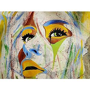 Wee Blue Coo Graffiti Woman Face Multicolour Unframed Wall Art Print Poster Home Decor Wee Blue Coo Graffiti Woman Face Multicolour Unframed Wall Art Print Poster Home Decor