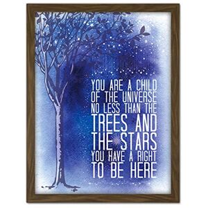 Wee Blue Coo Desiderata Ehrman Child Universe Trees Stars Artwork Framed Wall Art Print 18X24 Inch Wee Blue Coo Desiderata Ehrman Child Universe Trees Stars Artwork Framed Wall Art Print 18X24 Inch