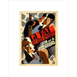 Wee Blue Coo WAR SPANISH CIVIL FAI CNT WORKER UNION FIGHT FOR HUMANITY FRAMED PRINT B12X5837 Wee Blue Coo WAR SPANISH CIVIL FAI CNT WORKER UNION FIGHT FOR HUMANITY FRAMED PRINT B12X5837